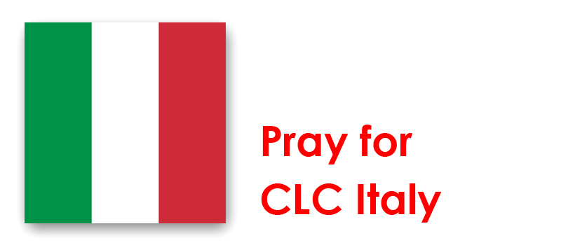 Thursday 31st - pray for CLC Italy & Netherlands: